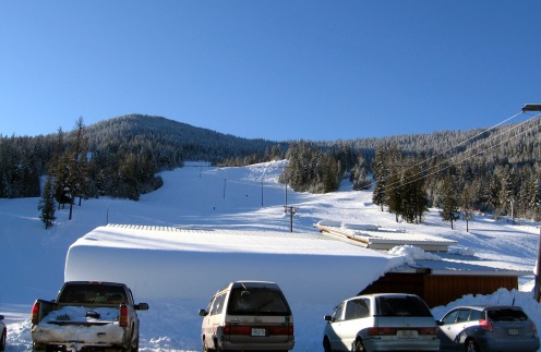 Salmo Ski Area From The Parking Lot