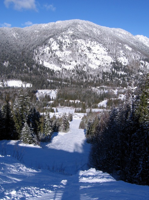 Salmo Ski Area Looking West