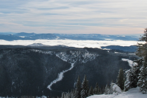Clouds Over Glade at Sun Peaks