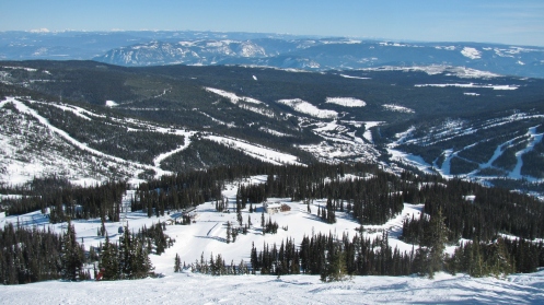 Looking East From Top Of Crystal Over Sunburst Lodge