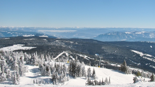 Looking East Over Crystal Chair From Top Of Burfield